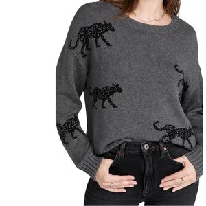 RAILS Perci Jungle Cat Pullover Sweater Size M